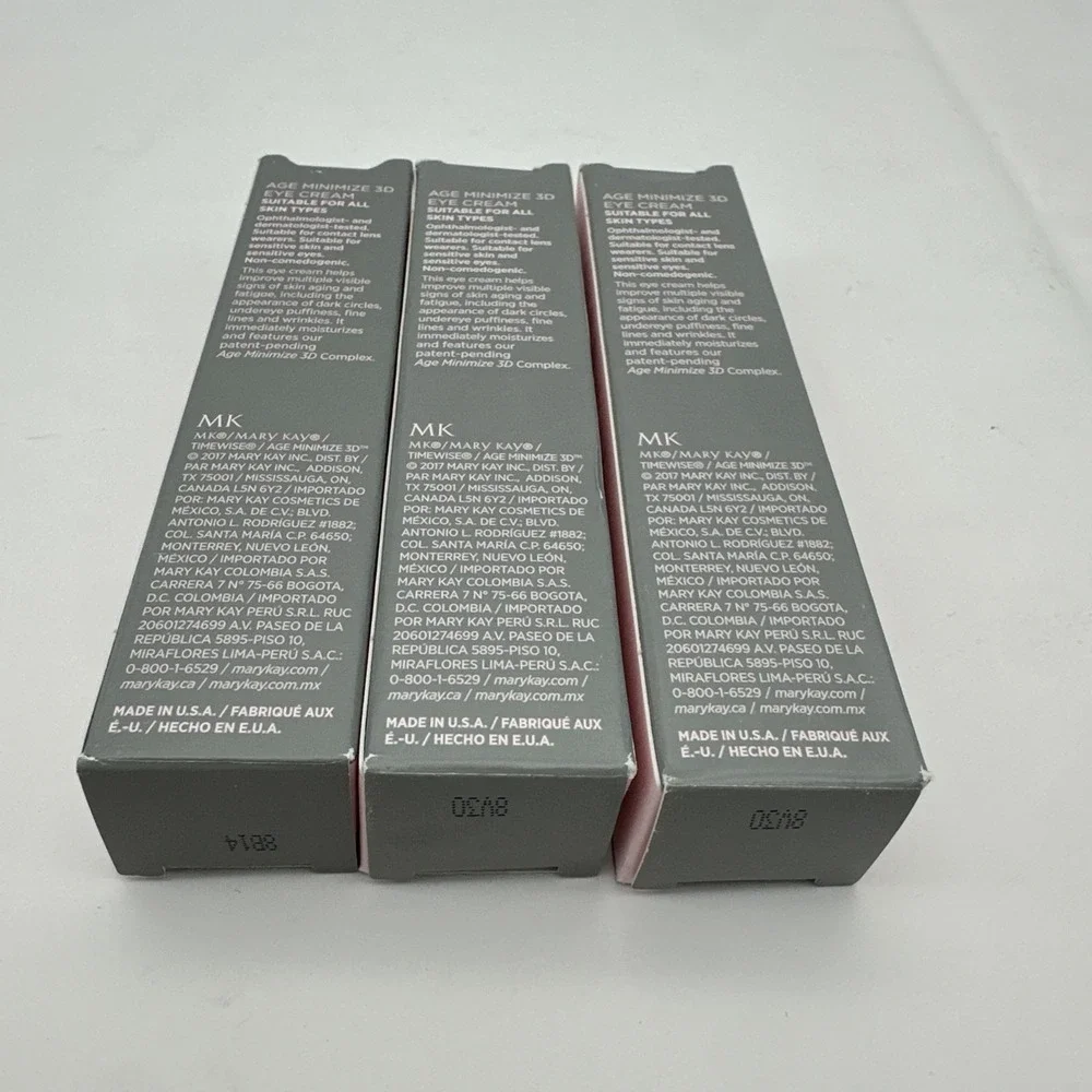3x Mary Kay Timewise Age Minimize 3D Eye Cream 089008 Full size New in box NOS